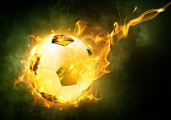 Soccer Ball on Fire